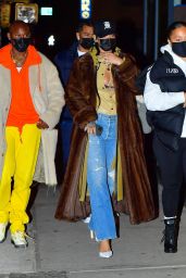 Rihanna Night Out Style - New York City 01/19/2021