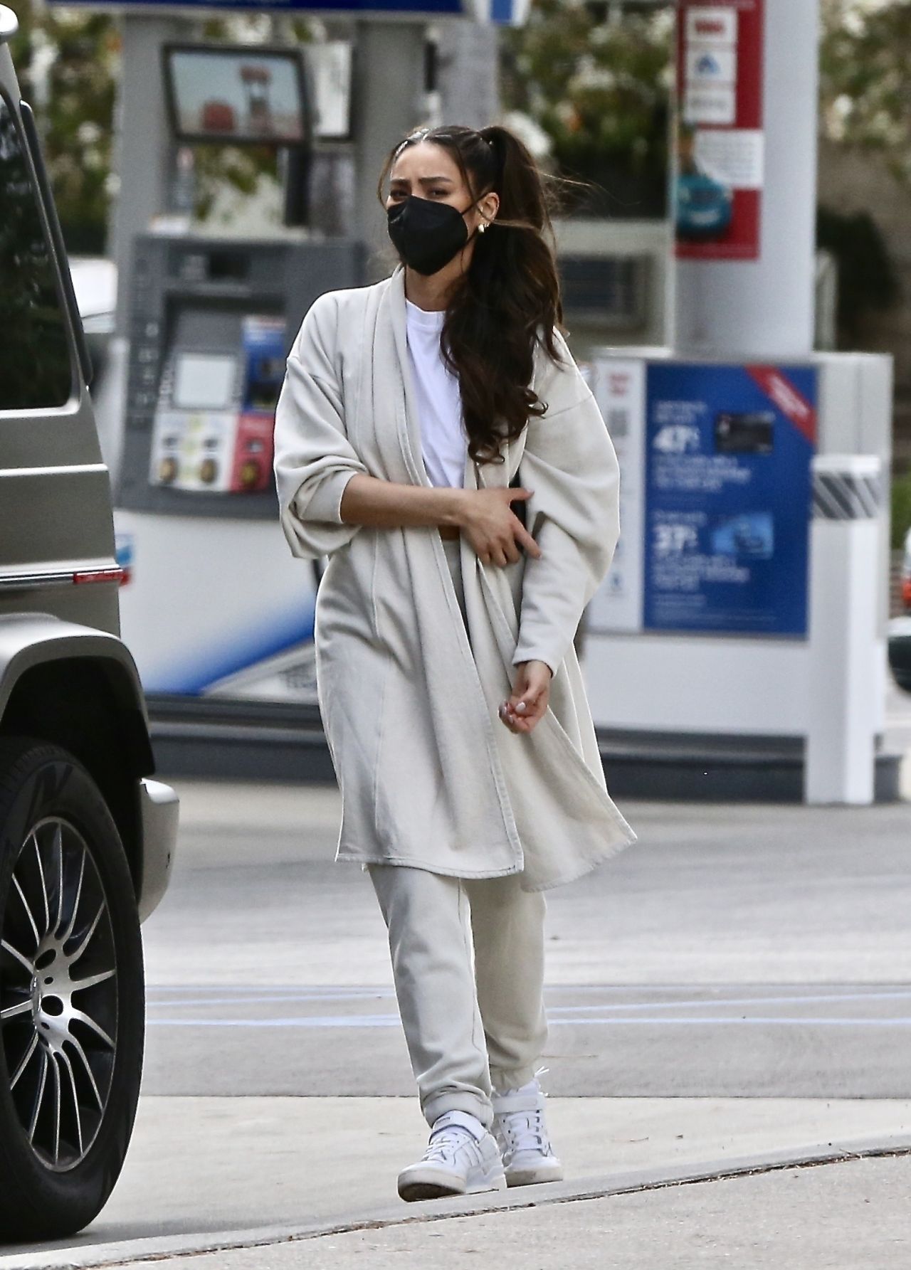 Shay Mitchell at a Gas Station in Los Feliz 01/28/2021 • CelebMafia