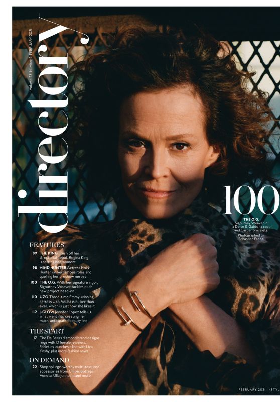 Sigourney Weaver - InStyle Magazine February 2021 Issue