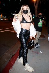 Tana Mongeau Night Out Style - BOA Steakhouse in West Hollywood 01/29/2021