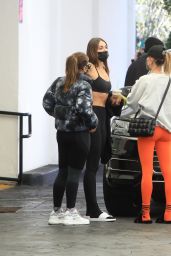 Addison Rae and Hailey Rhode Bieber at Croft Alley in Beverly Hills 02/05/2021