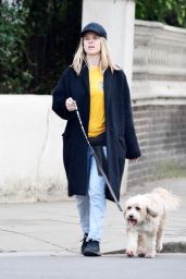 Alice Eve - Takes Her Dog Out in London 02/25/2021