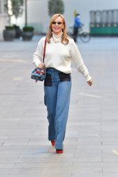 Amanda Holden in Cute Street Outfit - London 02/25/2021