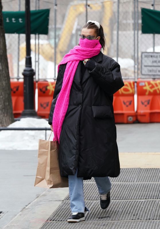 Bella Hadid in Casual Outfit - New York 02/13/2021
