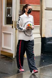 Bella Hadid in Comfy Outfit- Leaving Her Apartment in NYC 02/27/2021