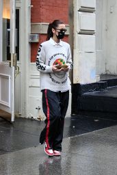 Bella Hadid in Comfy Outfit- Leaving Her Apartment in NYC 02/27/2021