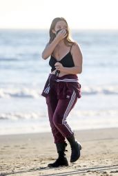 Billie Lourd on the Beach With her Fiance Austen Rydell - Santa Barbara 02/14/2021