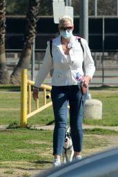 Brigitte Nielsen at the Park in LA 02/07/2021