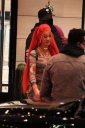 Cardi B in Red Hair - West Hollywood 02/04/2021