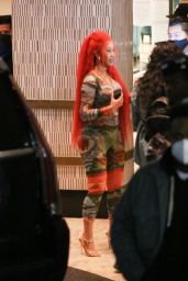 Cardi B in Red Hair - West Hollywood 02/04/2021