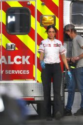 Eiza Gonzalez - "Ambulance" Set in Los Angeles 02/04/2021