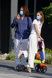 Emma Watson Out in a Knee Scooter - LAX in LA 02/07/2021