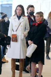 Hilary Duff and Sutton Foster - Filming at the "Younger" Det in NYC 02/08/2021