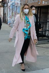 Hilary Duff - "Younger" Set in NYC 02/12/2021