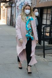 Hilary Duff - "Younger" Set in NYC 02/12/2021