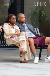 Issa Rae and Kendrick Sampson - "Insecure" Set in Los Angeles 02/10/2021