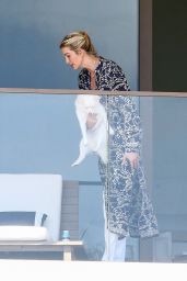 Ivanka Trump on the Balcony of Her Apartment in Miami Beach 02/12/2021
