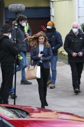 Joanna Garcia - "As Luck Would Have It" Filming Set in Dublin 02/18/2021