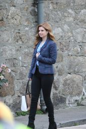 Joanna Garcia - "As Luck Would Have It" Filming Set in Dublin 02/18/2021