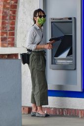Jordana Brewster at an ATM in LA 01/31/2021