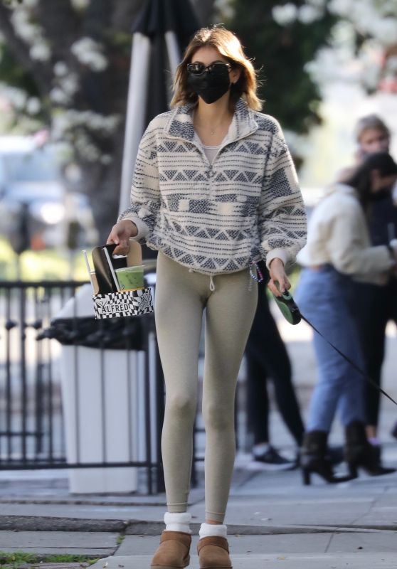 Kaia Gerber at Alfred Coffee in West Hollywood 02/02/2021