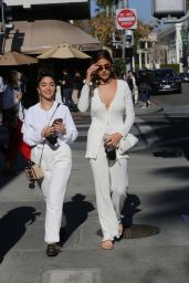 Kara Del Toro in an All-White Outfit - Shopping in Beverly Hills 02/26/2021