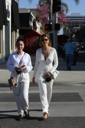 Kara Del Toro in an All-White Outfit - Shopping in Beverly Hills 02/26/2021