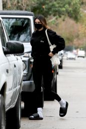 Kendall Jenner in a Black Outfit - West Hollywood 02/01/2021