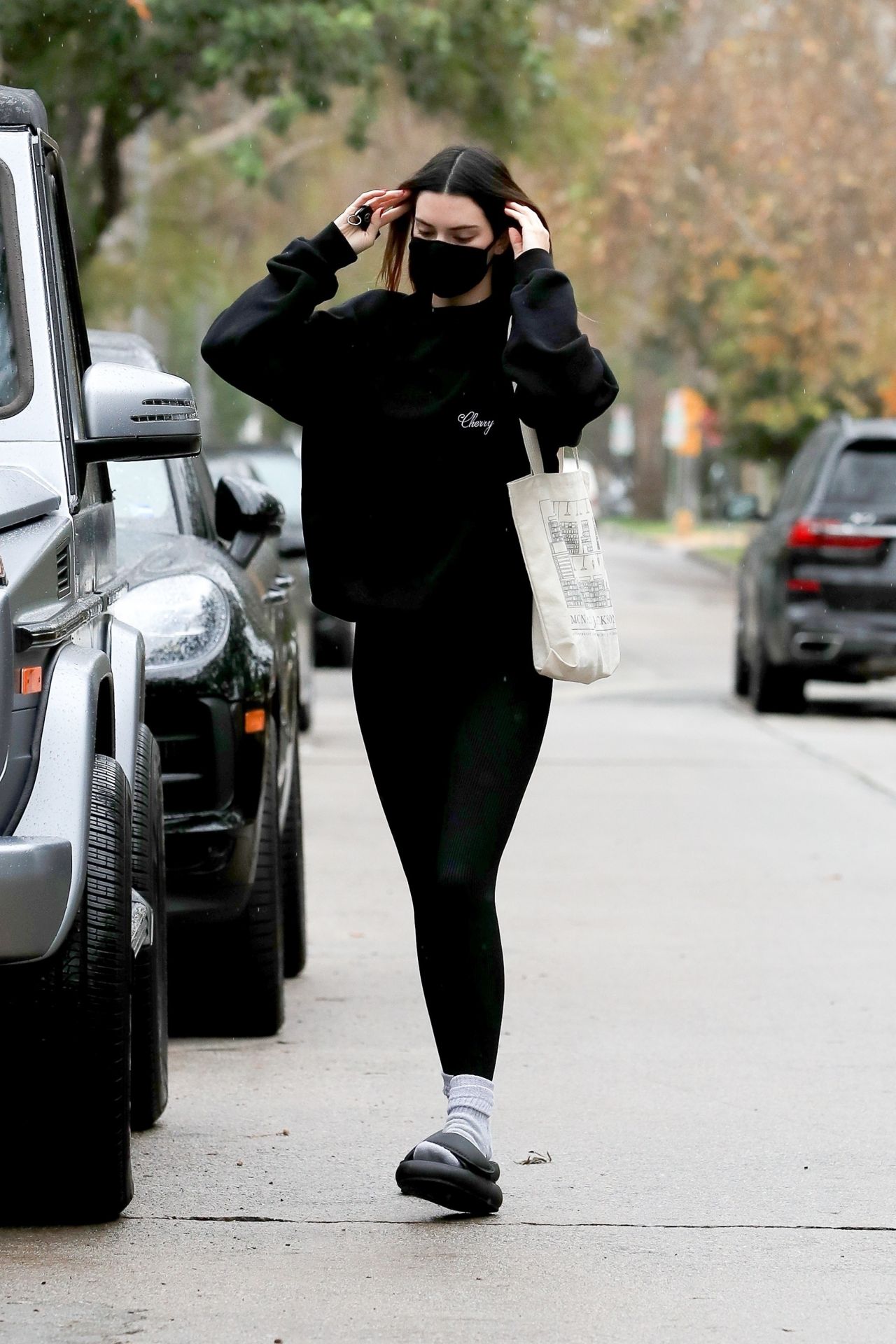 Kendall Jenner in a Black Outfit - West Hollywood 02/01/2021 • CelebMafia