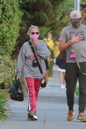 Kristin Chenoweth Go For a Dog Walk in Beverly Hills 02/25/2021