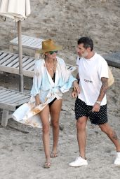 Laeticia Hallyday With Jalil Lespert in St. Barths 02/18/2021