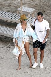 Laeticia Hallyday With Jalil Lespert in St. Barths 02/18/2021