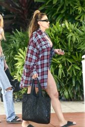 Larsa Pippen in a Black Bikini - Miami Beach 02/27/2021