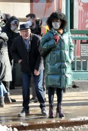 Lilly Ball - "Only Murders in the Building" Filming Set in New York 02/21/2021