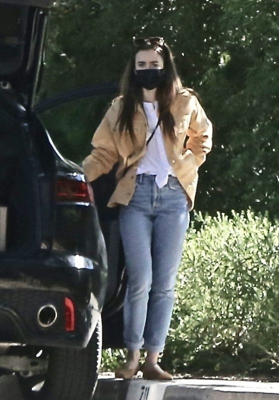Lily Collins - Out in Pasadena 02/06/2021