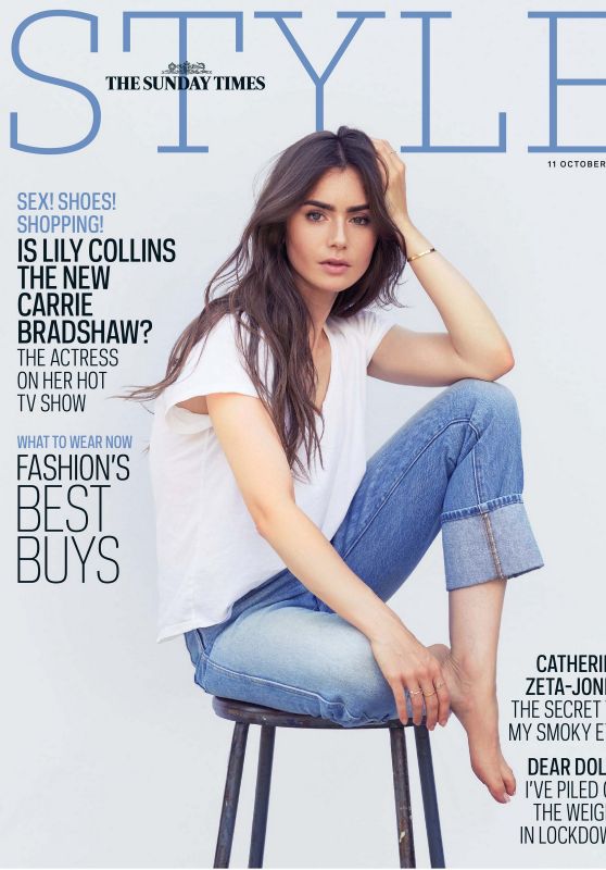 Lily Collins - Sunday Times Style 11 October 2020 Issue
