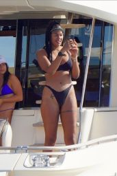 Liz Cambage on a Yacht in St.Barts 02/02/2021