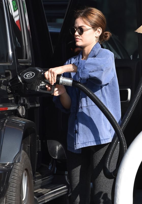 Lucy Hale at the Gas Station in Studio City 02/10/2021