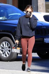 Lucy Hale in Casual Outfit Out in Los Angeles 02/18/2021