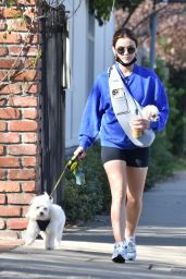 Lucy Hale - Walking Her Dogs in Studio City 02/11/2021