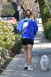 Lucy Hale - Walking Her Dogs in Studio City 02/11/2021