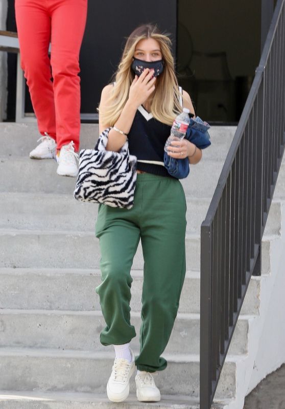 Mads Lewis - Exits the Hair Salon in LA 02/16/2021