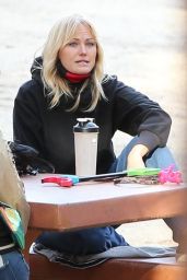 Malin Akerman at a Local Park in Los Feliz 02/17/2021