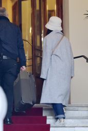 Matilda De Angelis - Arrives at Her Hotel in Sanremo 02/27/2021
