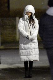 Michelle Keegan - Filming Brassic TV Show in Manchester 02/15/2021