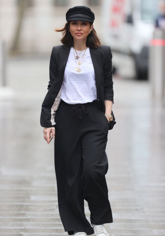 Myleene Klass Looks Chic in a Trouser Suit - London 02/17/2021