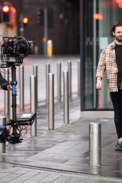 Olivia Attwood and Bradley Dack - "Olivia Meets Her Match" Filming Set in Manchester 02/24/2021