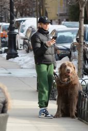 Paige Lorenze - Walking Her Dog in New York 02/06/2021