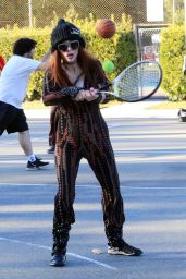 Phoebe Price at the park in Los Angeles 02/25/2021