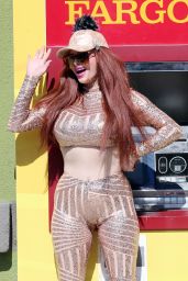Phoebe Price - Gets Some cash at Her Local ATM in LA 02/26/2021